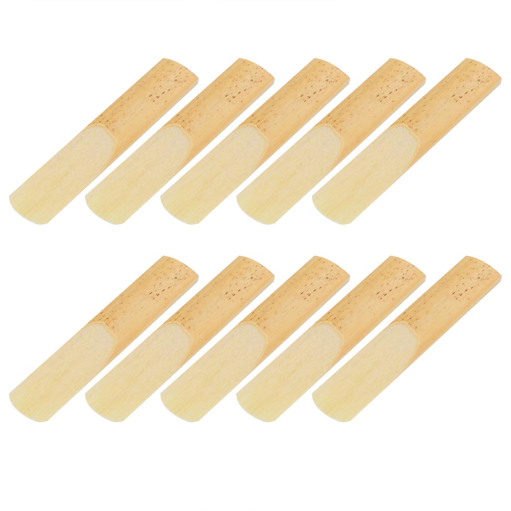 10Pcs Tenor Saxophone Reeds Musical Instrument Accessories for Beginners Wood Color