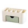 Plastic desktop cosmetic box with small drawer multifunctional desk storage box
