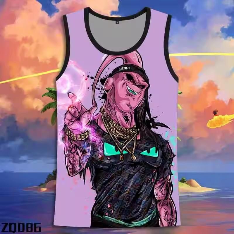 

Японское Аниме Майка Супер Сайя Dragon Ball Мужская Y2k Гоку Без рукавов Детская Мужская 6XL Оверсайз Мода Уличная Одежда Футболка XXL