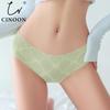 Women's Sexy Seamless Panties Low-rise Lace Pattern Briefs Thin Breathable Close-fitting Panties