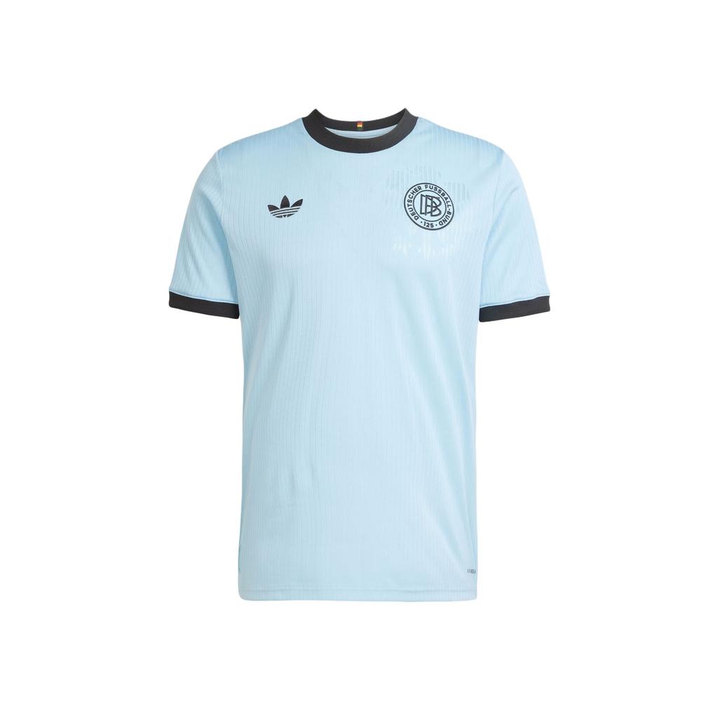 Adidas Originals Anniversary Germany Football Association 125th Anniversary Series Quick-Dry Crew Neck Pullover Short Sleeve Football Shirt JY1315
