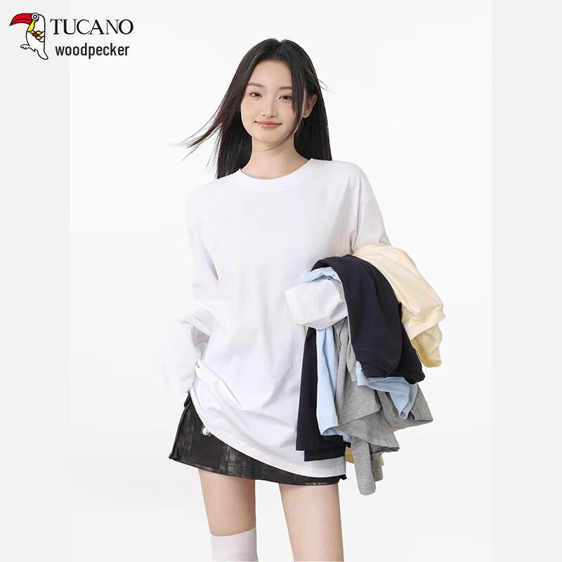 Women's Pure Cotton Long Sleeve Round Neck T-shirt