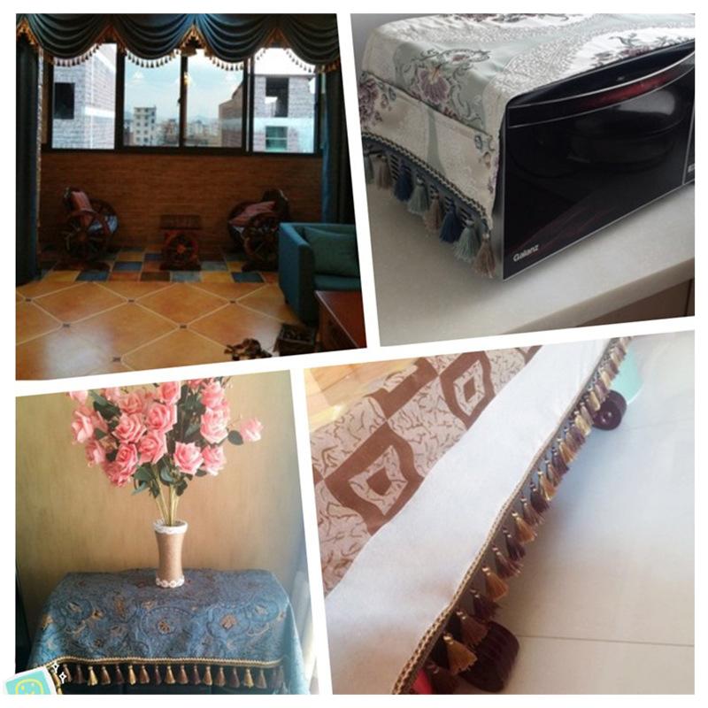 3/6M Europejski styl frędzle koronkowe wykończenia krawędzi DIY tkanina do szycia koronka wykończenie frędzle ubrania zasłony stół tapicerka wystrój akcesoria