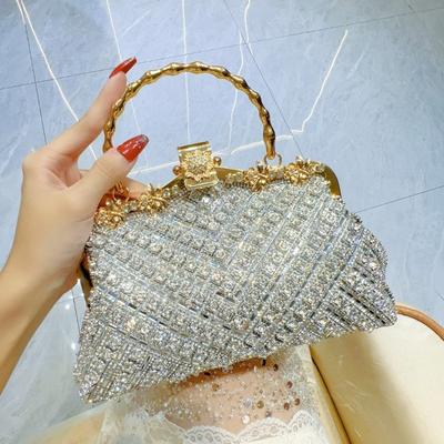 Rhinestone Handbag Diamond-encrusted Bag Chain Cheongsam Bag Hand-held Dinner Bag Single-shoulder Crossbody Bag