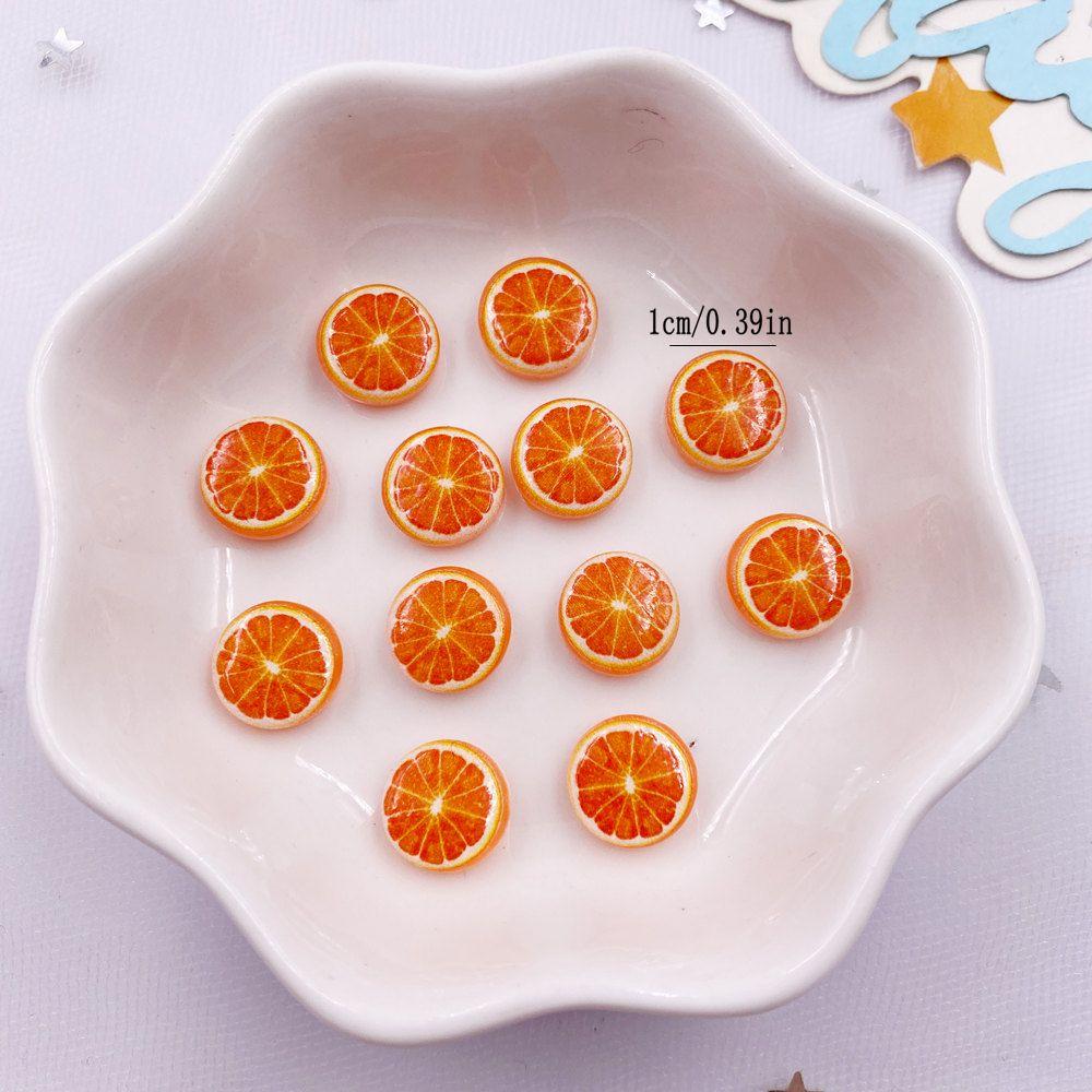50 STK Resin Søt Mini Fargerik Avokado Kiwi Appelsin Mais Frukt Grønnsaker Neglekunst Flatback Rhinestone Scrapbook DIY Dekor Håndverk