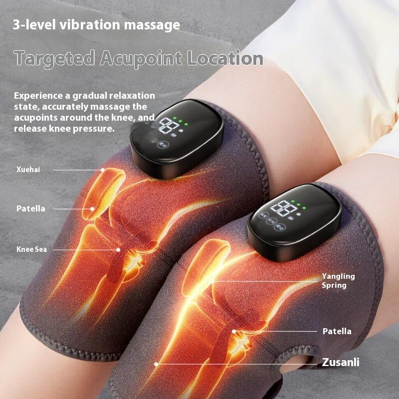 Elektrische verwarming kniebeschermer massage-instrument gewricht warme kompres pijn houd de oude koude benen warm