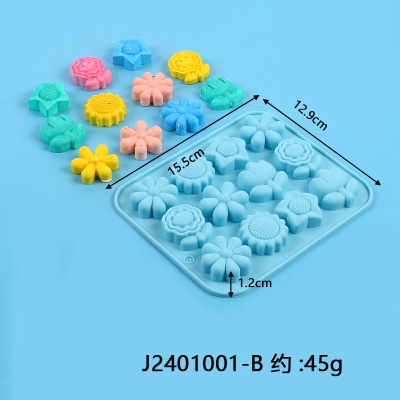 Chocolate Mold Kitchen DIY Baking Tools Cake Decoration Pumpkin Flower Leaf Ghost Jelly Mould Creative Ice Lattice Silicone Mold