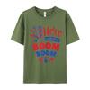 Here For The Boom Boom Tshirt Crazy Short Sleeve Newest Round Neck 100 Cotton Tops Tees Normal T Shirt Gift Idea Father Day