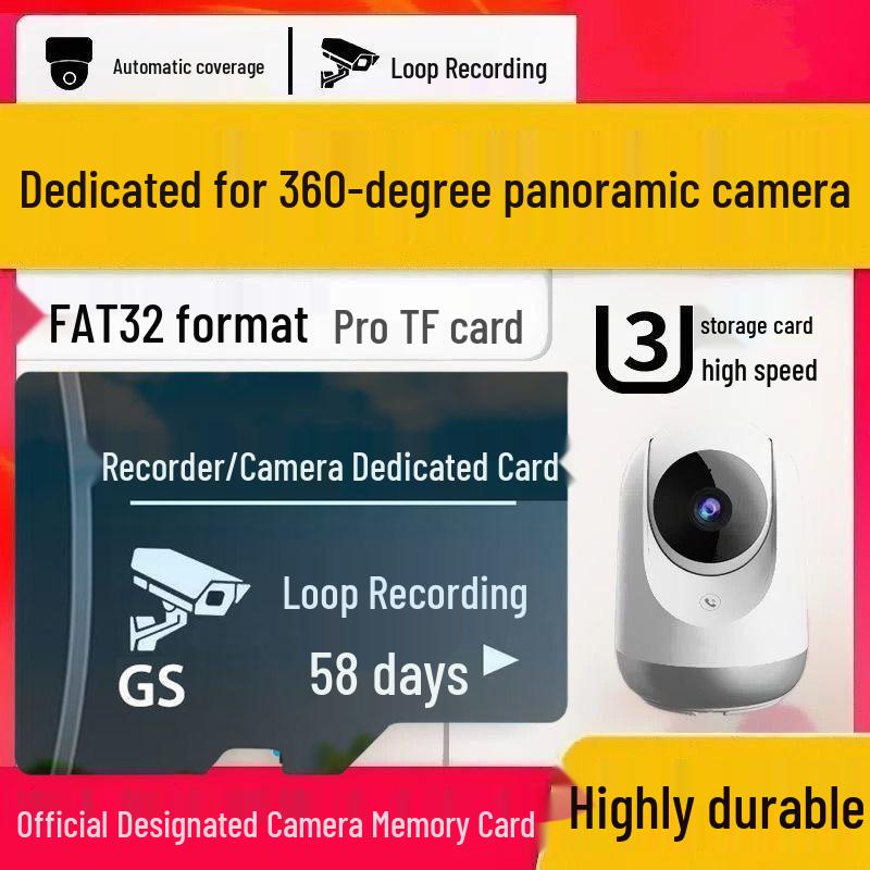 High-Speed TF Card for Dashcam & Camera Memory Storage 58 Days Loop Recording [No Manual Deletion]