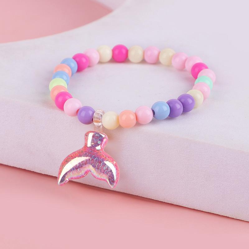 5pcs Rainbow Unicorn Colorful Beads Bracelet Kids Birthday Party Favors for Guest Goodie Bag Pinata Filler Girls Christmas Gift