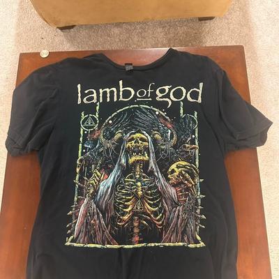 Lamb of God World Tour 2023 Short Sleeve Black Color Shirt KV38937 Unisex T-Shirt