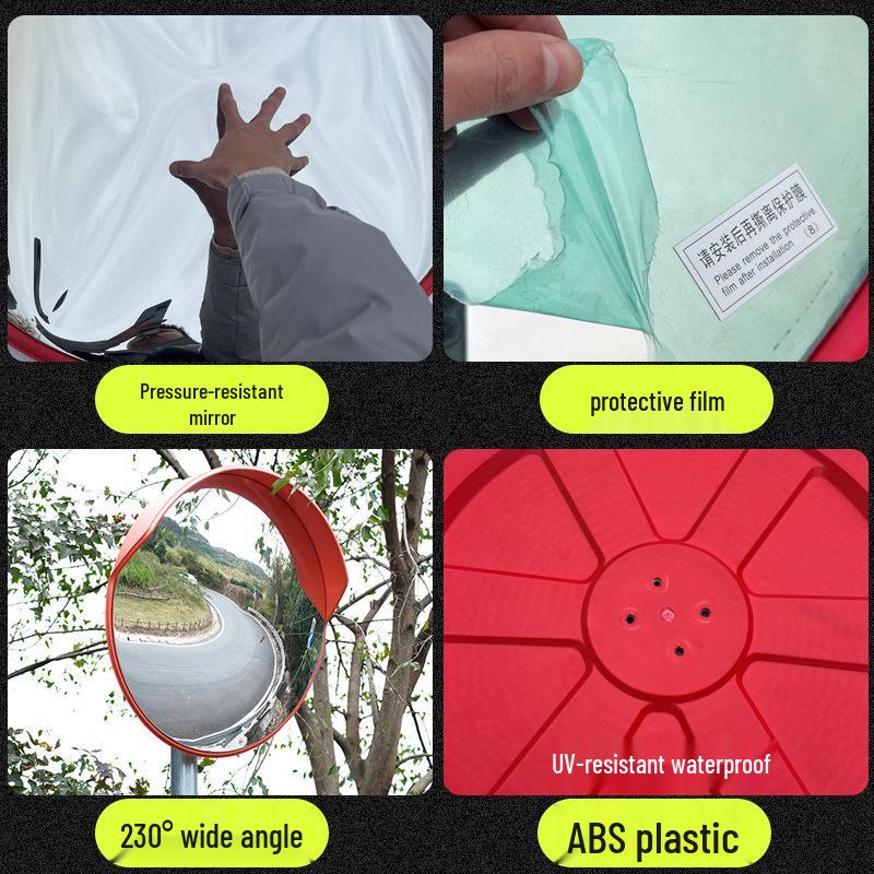 80cm Outdoor Convex Traffic Safety Mirror for Intersection Blind Spots
