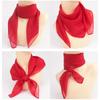 Summer Fashion Chiffon Solid Color Scarf Ladies Head Neck Square Scarf Shawls Female Hair Ties Bands Neckerchief Shawls