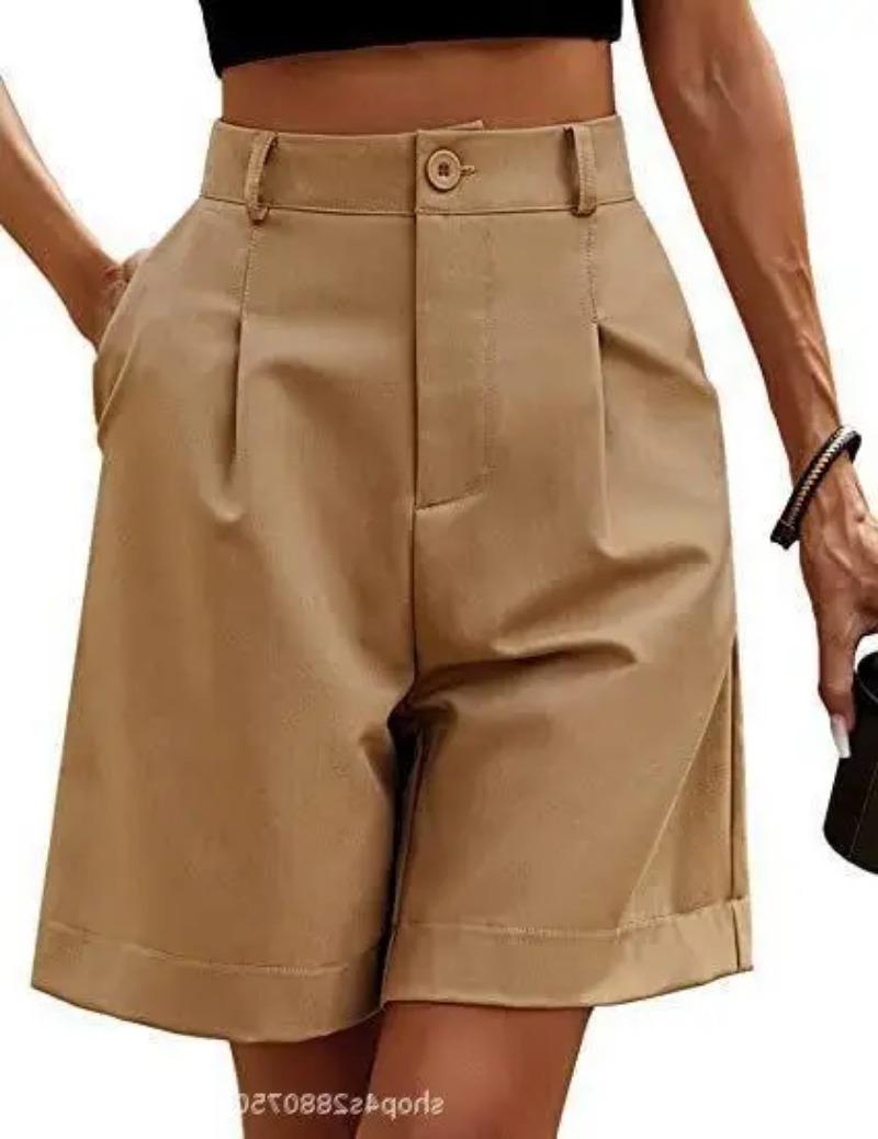 

Шорты до колена, женские повседневные шорты-бермуды Damen, эластичные шорты Weites Bein, шорты Knie Sommer Mit Taschen S