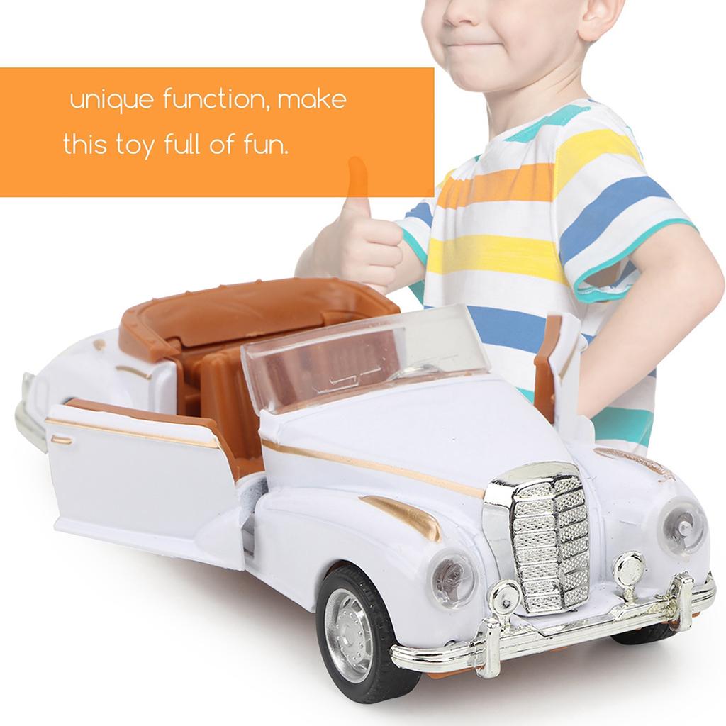 Mini stimulační slitina Classic Car Roadster se zvukem a lehkým modelem autíčka