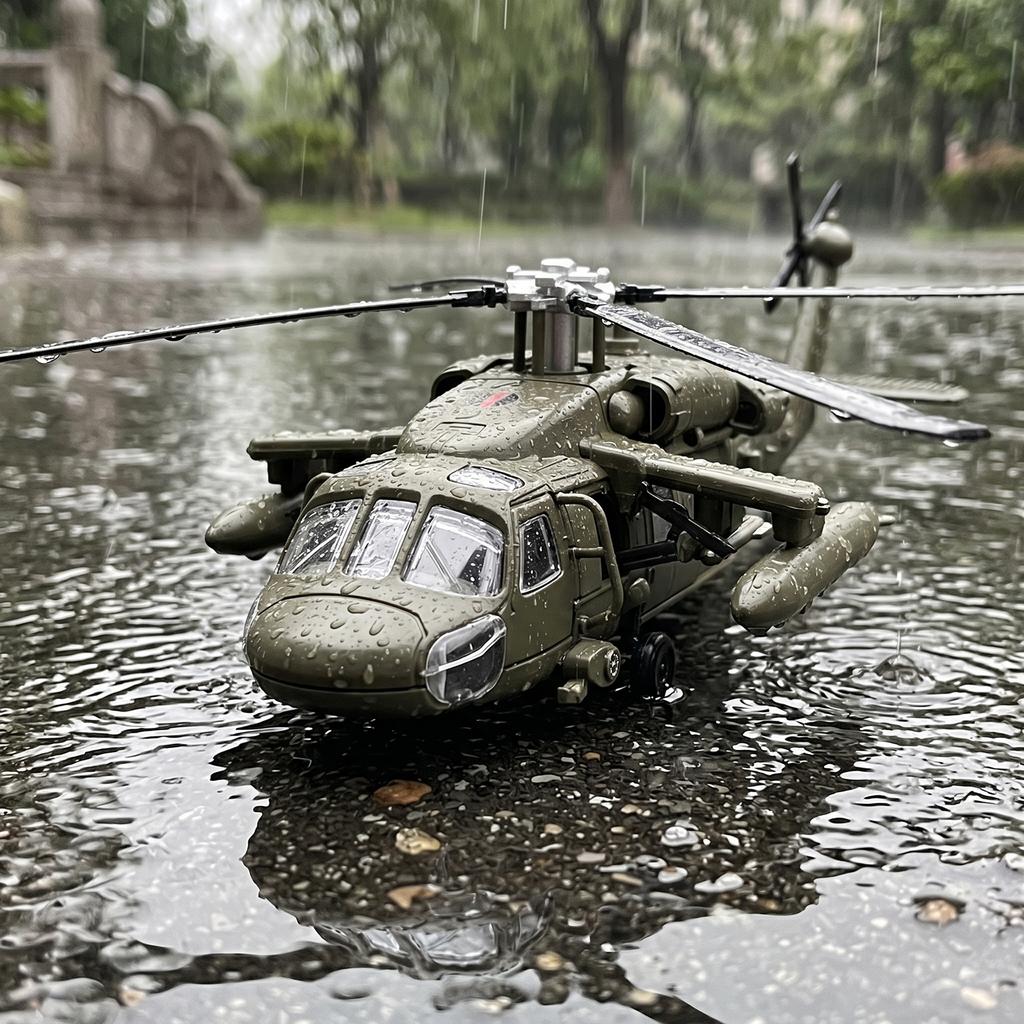 1:64 Sikorsky UH-60 Black Hawk Utility Armed Transport Helicopter Alloy Diecast Aircraft Model Collectible Hobby Display Present