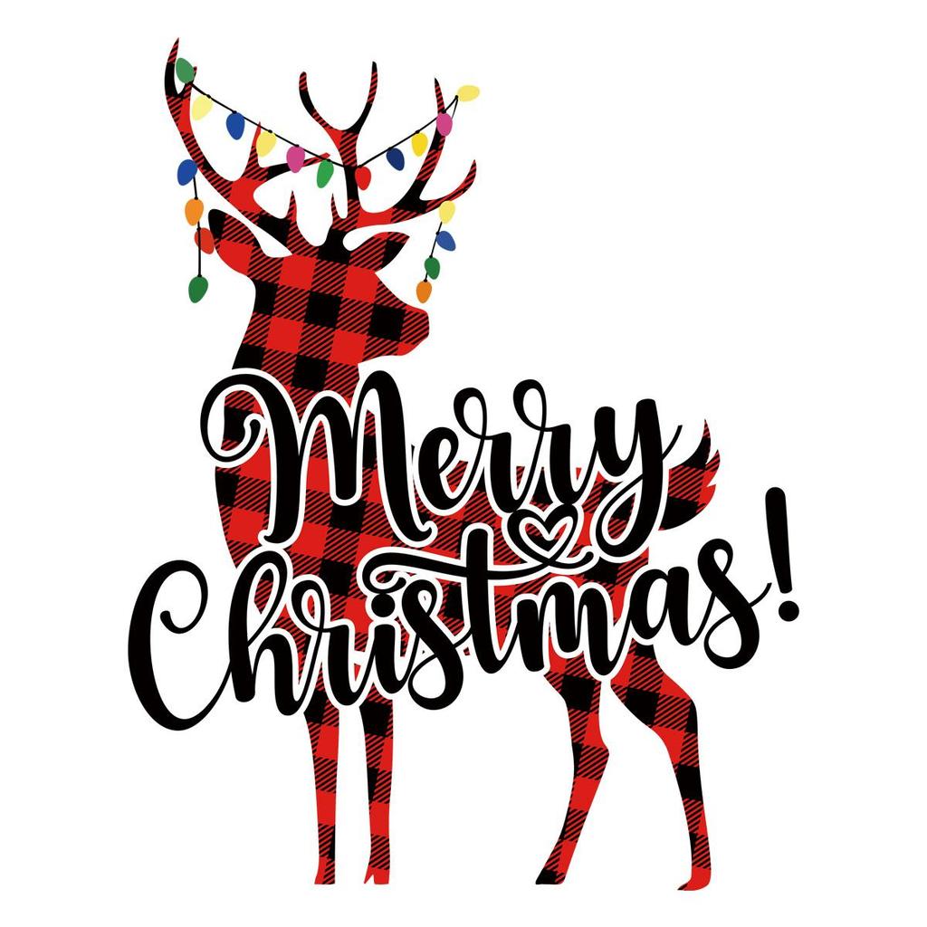 Weihnachts-Hirsch-Bügelbilder, handgefertigte Aufkleber, Kleidung, T-Shirts, Bekleidungsaufkleber, Kapuzensweatshirts, hitzegepresste dekorative Aufkleber