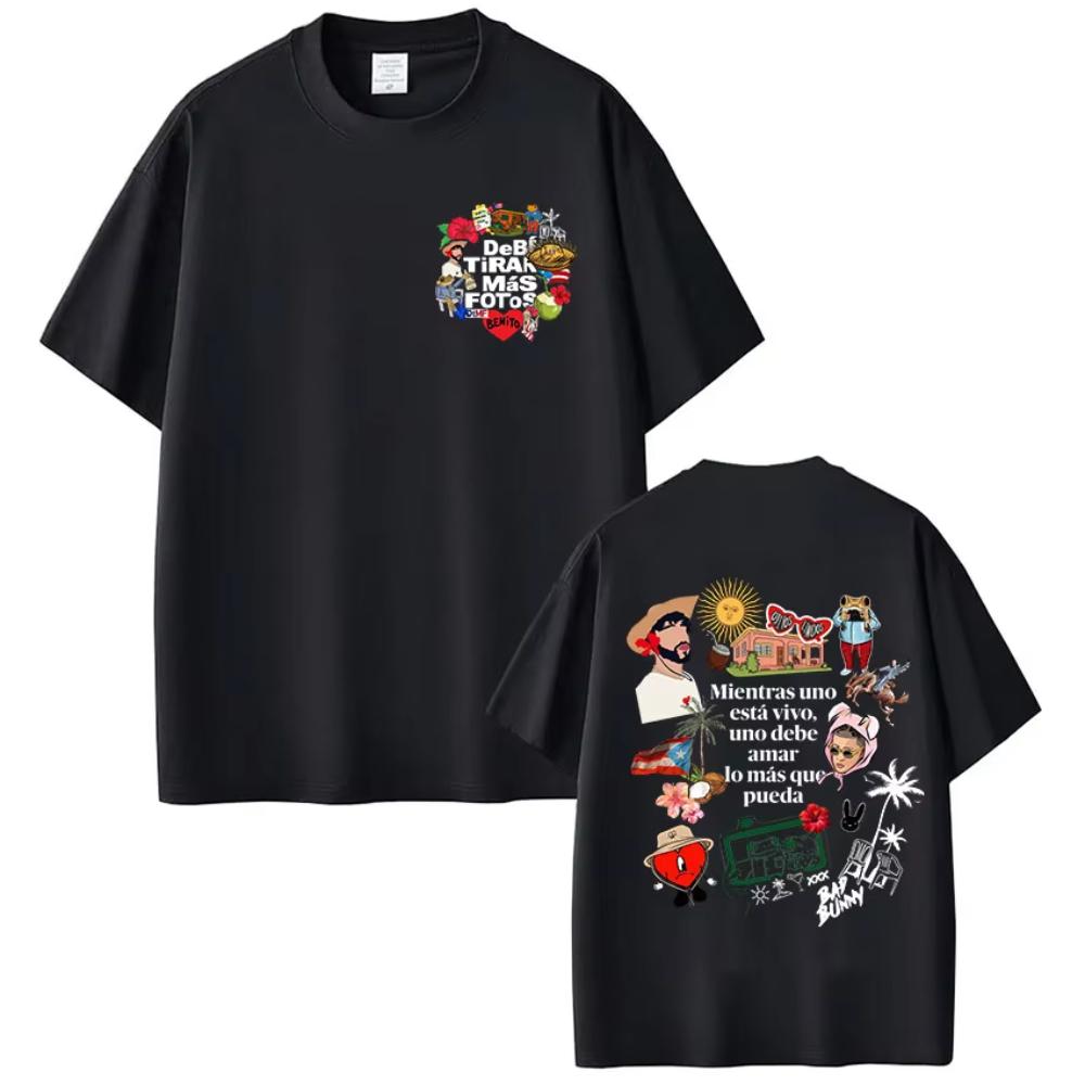 

Rapper Bad Bunny T-shirt Debi Tirar Mas Fotos DTMF T Shirt Men s Women Clothing Fashion Cotton Casual Oversized T-shirts 3XL