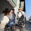 Denim Folding Backpack Patchwork Couple Backpack Student Backpack
