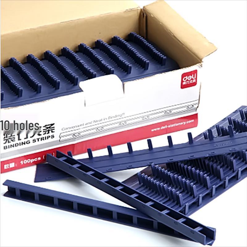 Deli 3829 10-Hole Binding Strips