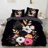 bedding set Digital Print Comfortable Duvet Cover for Home Bedroom Decoration, 1 Duvet Cover and 2pillowcase with Zippers