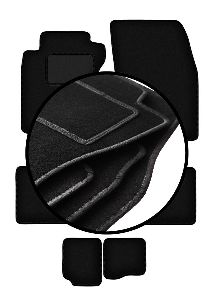Set of Velour Floor Mats For: Nissan X-Trail III T32 7-seater (2014-2017)