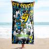 1PC Custom Name "Six Seven Adventure" Beach Towel Highly Absorbent And Sand-Resistant Towel for Swimming, Pool, Yoga, And Travel Lightweight