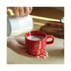 (Red)Cartoon Dog Mug Fashion Handheld Water Drinking Cup for Home Party