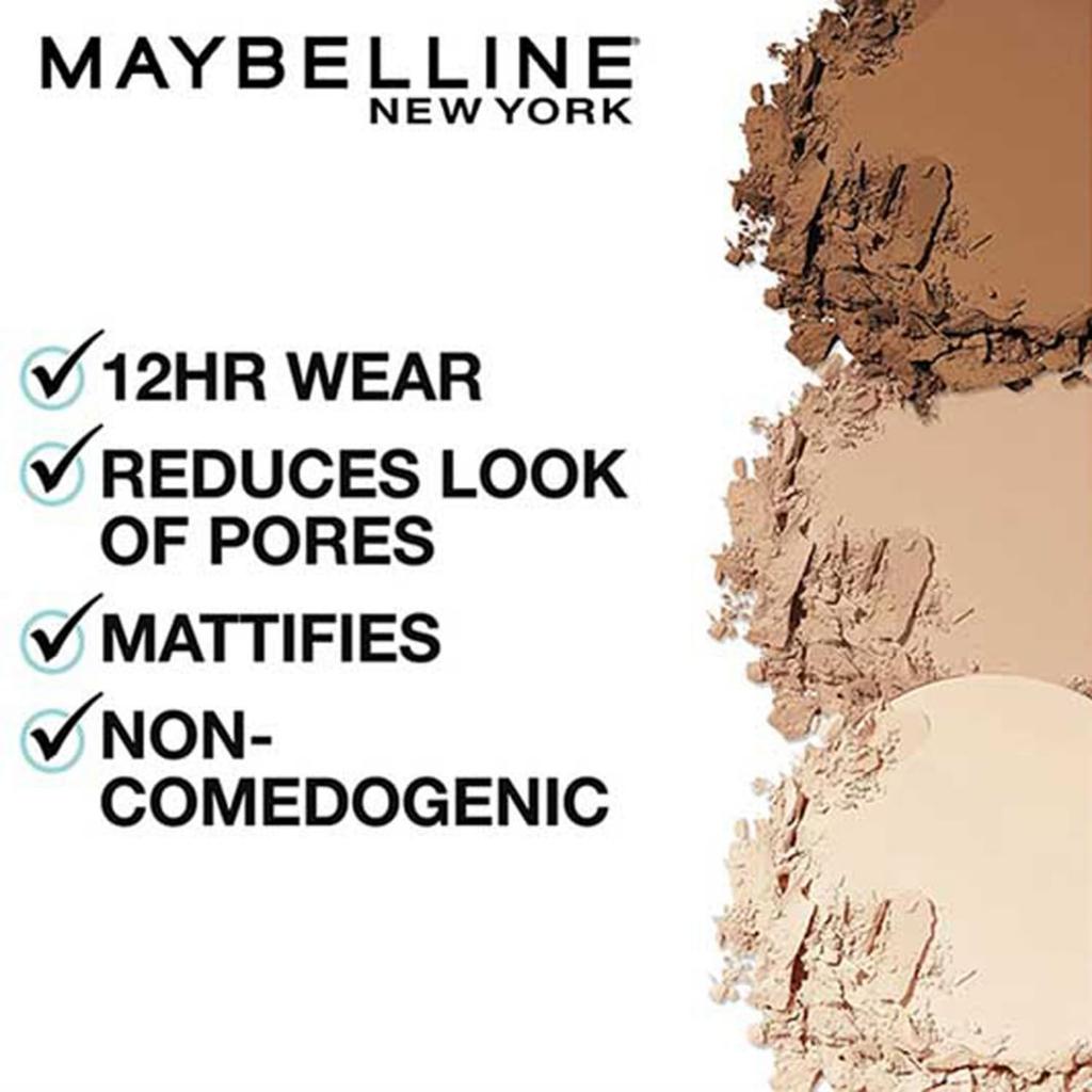 Maybelline New York Fit Me Pressed Powder Foundation Compact 310 Sun Beige 8.5g Lightweight Matte Oil Control Natural Finish Long Lasting Portable