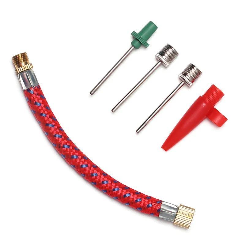 3Set Inflating Needle Kits Needle Hose Sports Ball Basketball Football Volleyball Bike Tire Tube Inflator Kit Air Pump Tool