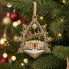 Eye Catching Christmas Party Favors 250th Anniversary USA White House Tree Ornament, 2D Acrylic 1776-2026 Commemorative Holiday Decorations Keepsake,
