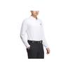 Adidas Golf Series Logo Pattern Outdoor Casual Sports Long Sleeve Polo Shirt Men Polo Shirts White IM7292