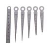6Pcs/Set Feeler Measuring Tool Taper Gauge Gap Gage Stainless Steel Welding Taper Feeler Gauge Rulers Hole Inspection Tool