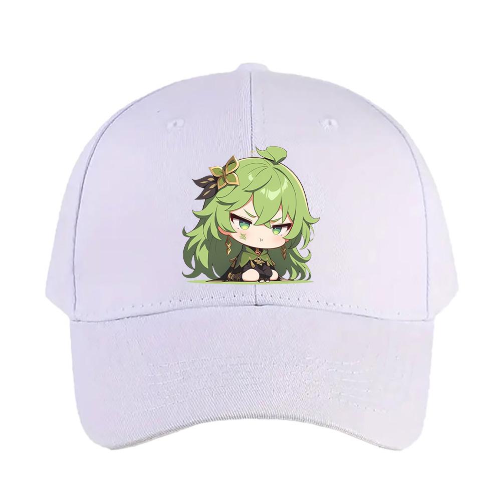 Collei Genshin Impact Chibi Pout Mode Kawaii Cap Summer Woman Man Adult Casual Fashion Casual Adjustable Fishing Hat Sun Hat