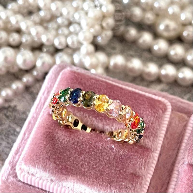 

Open Elegant Fashionable Adjustable Ring For Women Featuring Vibrant Colorful S J5429