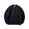 Henry Collar Sweatshirt for Men, Autumn Season, Heavy Texture Pullover Long-Sleeve Top, Waffle Pattern Casual Loose Base Layer Jacket, Trendy