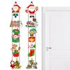 Christmas Door Hanging Banner Santa Claus Snowman Elk paper Couplet Navidad Merry Christmas Decoration Xmas Home Ornaments Noel