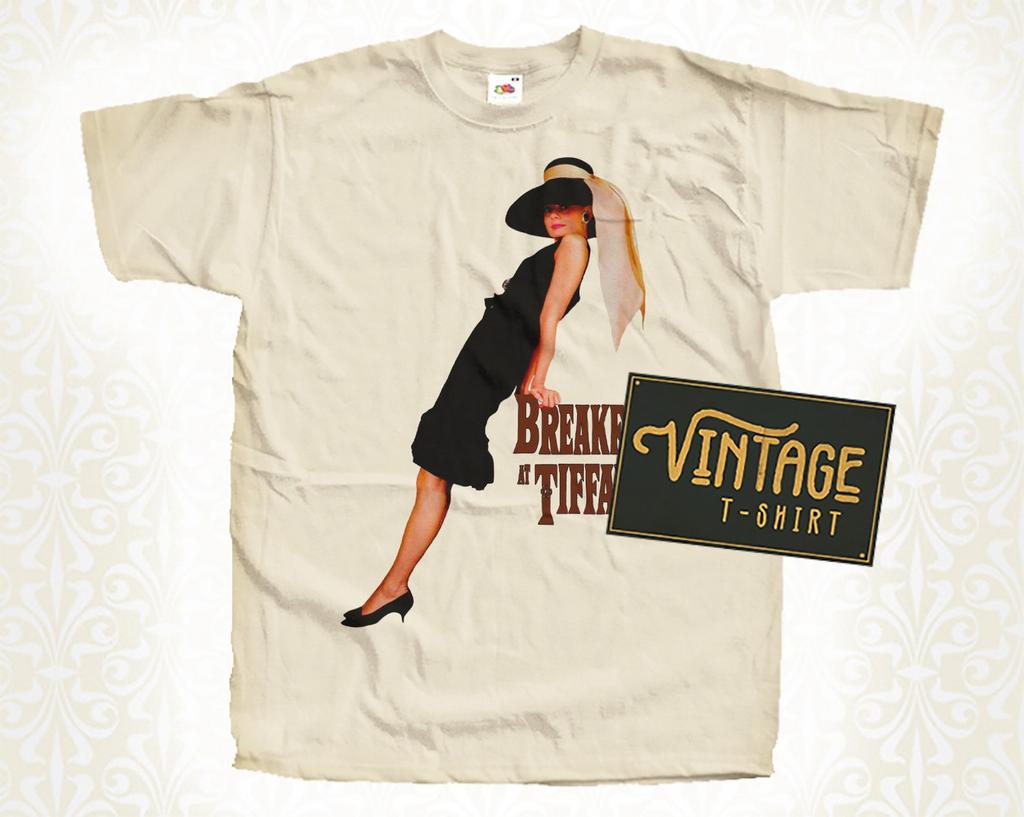 Breakfast at Tiffany's V5 T-Shirt Vintage Natural color Men's T-Shirt DTG Digital Print SIZES S M L XL 2XL 3XL 4XL 5XL