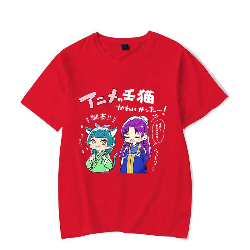 

New The Apothecary Diaries Print Short Sleeve Casual T-shirt Summer Fashion Anime Harajuku Short Sleeve Women s Men s Top S