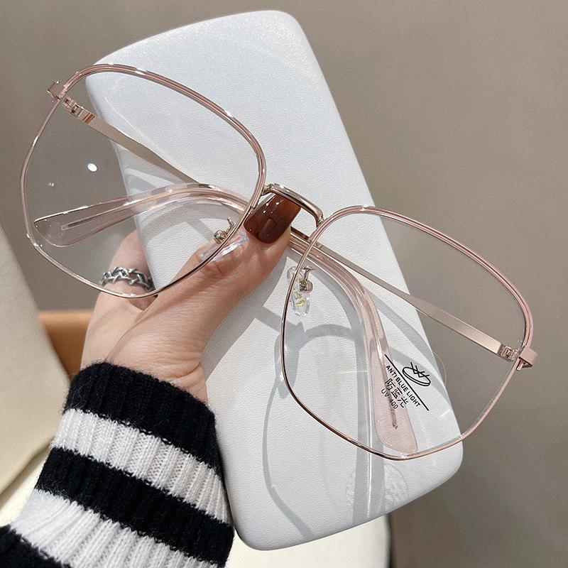 Big Size Square Shape Women’S Eyewear Frames Blue Light Blocking Women Glasses Frame Korean Stylish Eyeglass Frame