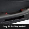 Car Styling Door Storage Box Decoration Cover Trim For Mercedes Benz SLK SLC 2012-2018 Black Interior Accessories