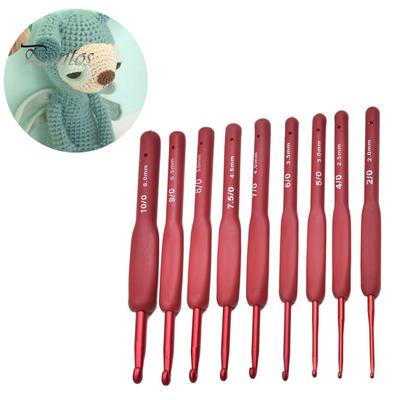 9Pcs Crochet Hook Effortless Ergonomic Crochet Needles Durable Long Knitting Needle Crochet Accessories
