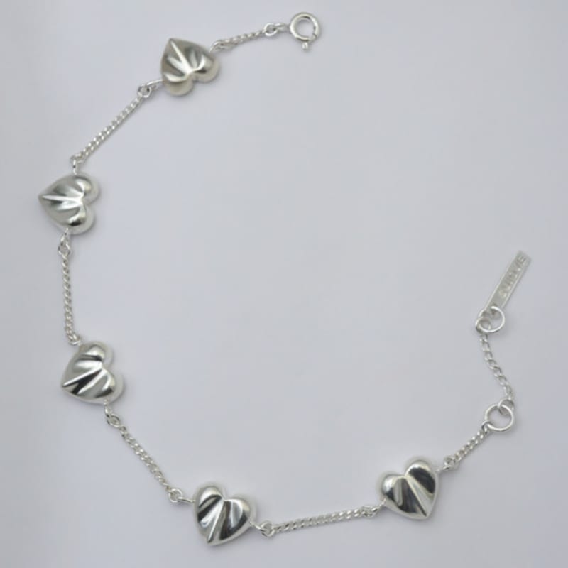SUIOVE Heart Wave Chain Bracelet