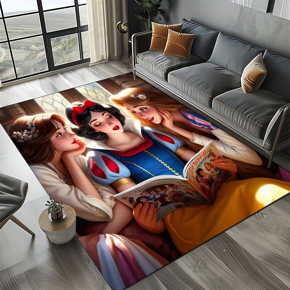 27 Style Snow White Princess Cartoon Girl Carpet Rug for Bedroom Living Room Home Sofa Decoration,kid Large Decor Floor Mat Gift