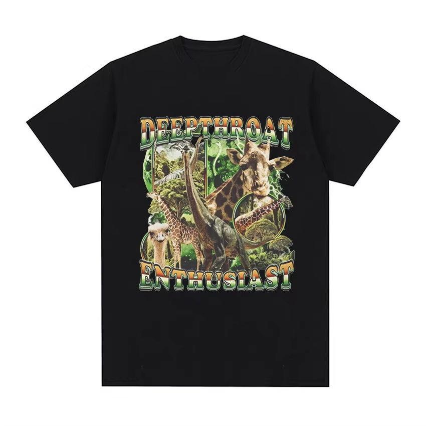 

Interesting Meme T-shirt for Men and Women Fashionable Round Neck Pure Cotton Short Sleeved T-shirt Retro Harajuku T-shirt 4XL