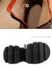 Johnature Thick Soled Short Boots Women's Genuine Leather Front Zipper Platform Boots