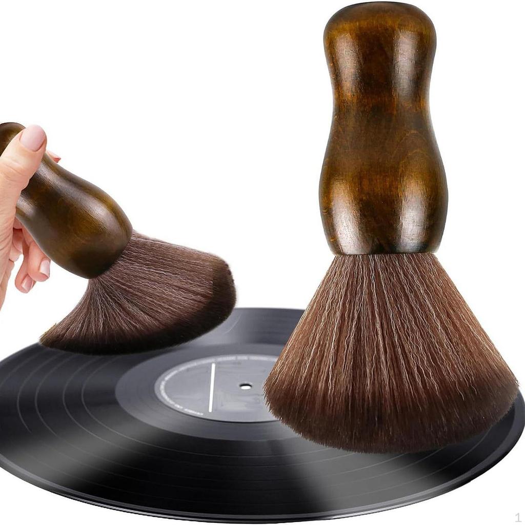 Soft Barber Brush,Cleaning Face Brush Shaving Wooden Handle Home Hair Sweep Tool Neck Duster for