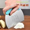 Stainless Steel Semicircular Dough Cutter & Cream Scraper with Scale - Baking Tool
