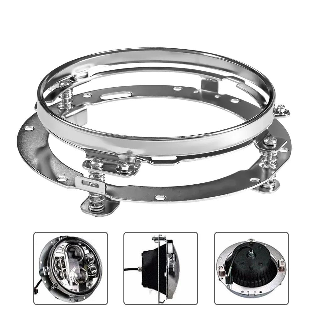 7 Inch Round LED Headlight Mounting Bracket Ring for Motorcycle Wrangler JK 07-16