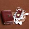 Waterproof Headphone Bag Mini Leather Wallet Key Holder Mini Coin Purse  Outdoor